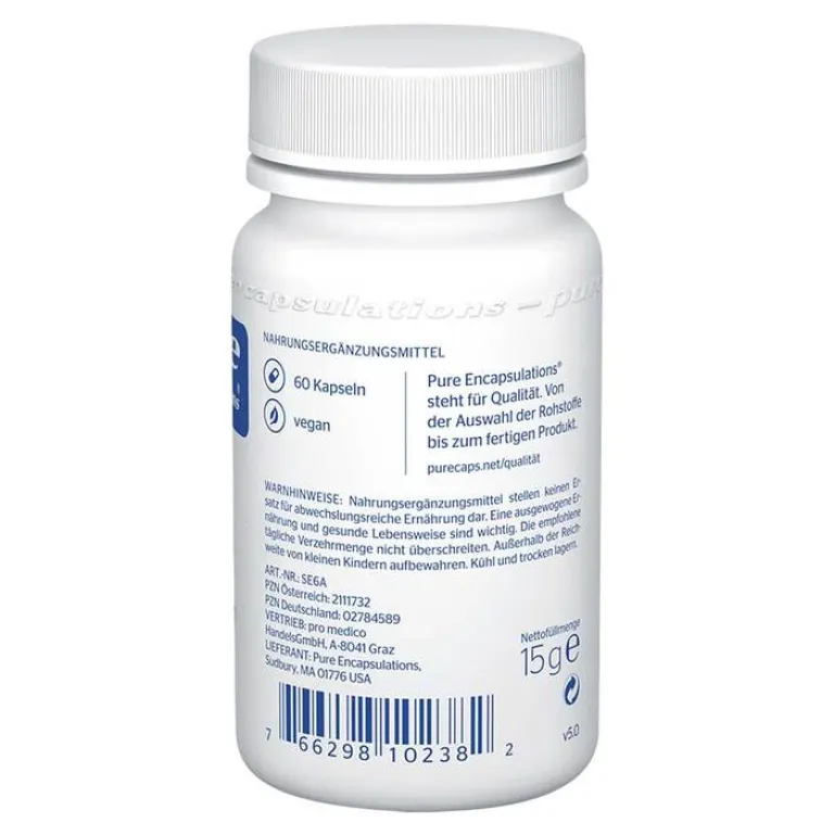 Pure Encapsulations Selen Selenmethionin Kapseln, 60 St- Selen|Aminosäuren