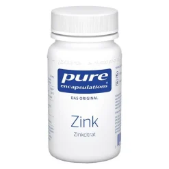 Pure Encapsulations Zink Zinkcitrat Kapseln, 60 St- Zink