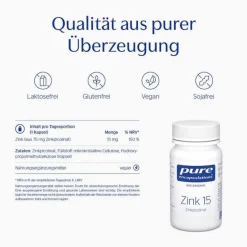 Pure Encapsulations Zink-Zink 15 Zinkpicolinat Kapseln, 180 St