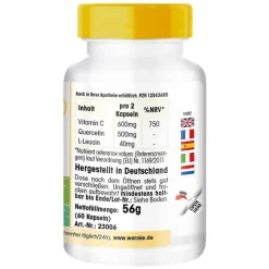 Warnke Quercetin-Quercetin mit Vitamin C Kapseln, 60 St