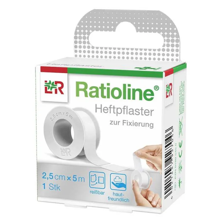 Ratioline acute Heftpflaster 2,5 cm x 5 m, 1 St- Heftpflaster