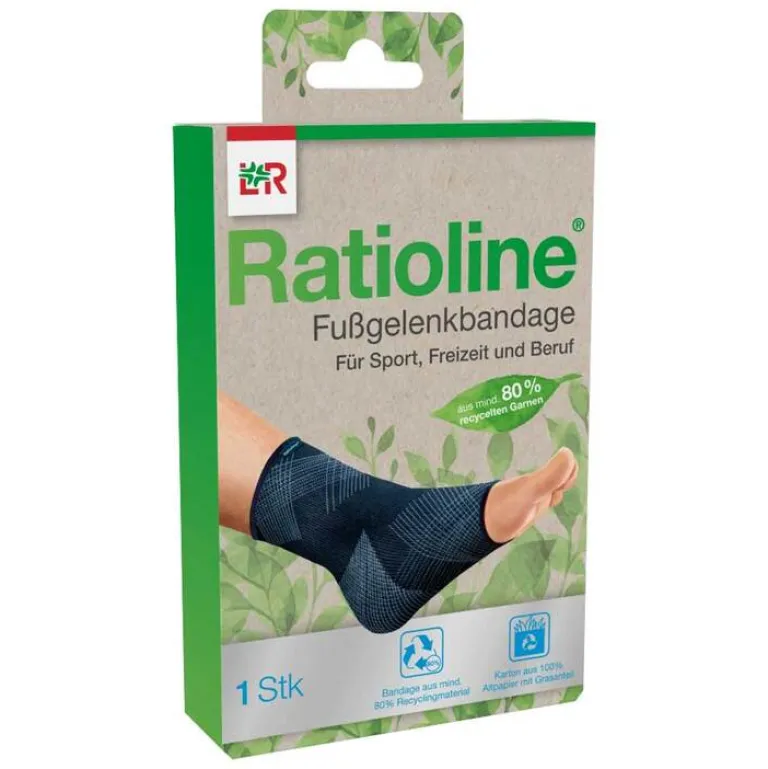 Ratioline Fußbandagen-Fußgelenkbandage Größe S, 1 St