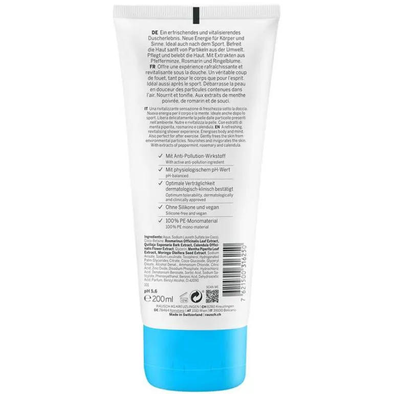 Frische Shower Gel mit Minze, 200 ml^Rausch Hot