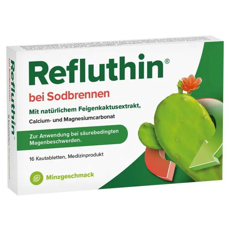 Refluthin bei Sodbrennen Kautabletten Minze, 16 St- Sodbrennen Medikamente