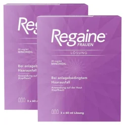 Regaine Mittel Gegen Haarausfall-Frauen Lösung, 2x3x60 ml