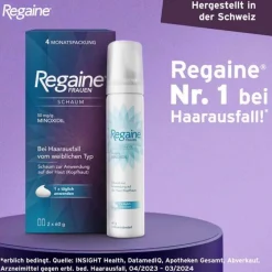 Regaine Frauen Schaum 50 mg/g, 2X60 g- Mittel Gegen Haarausfall