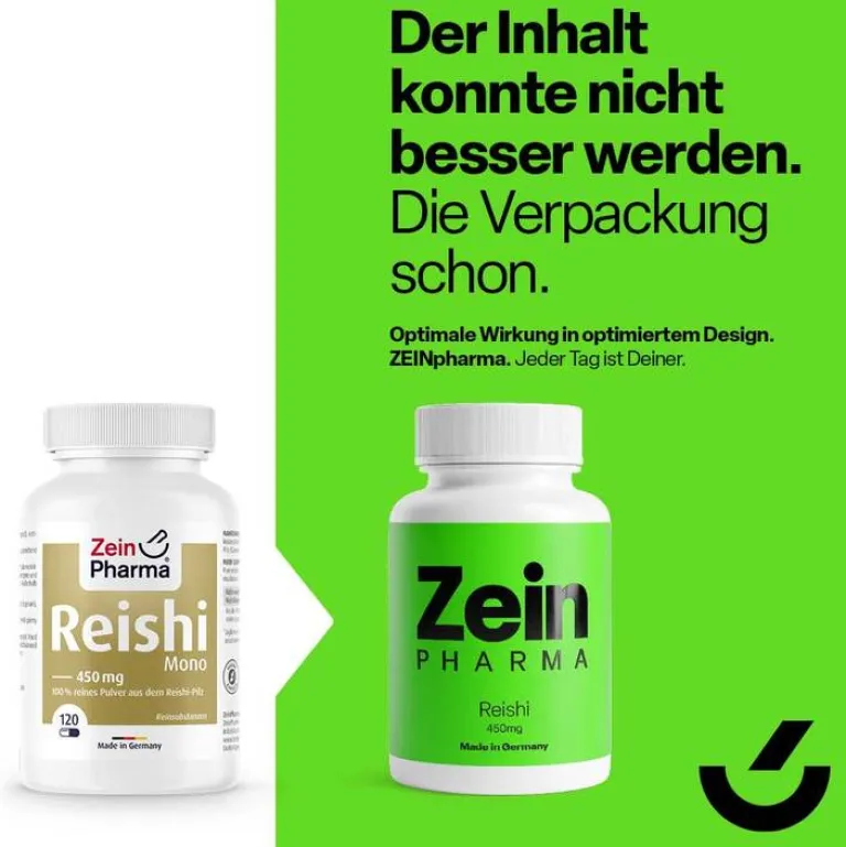 Reishi Pulver Kapseln, 120 St^Zein Pharma Discount