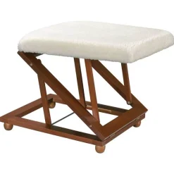 Medovital Alltagshilfen-Relax-Hocker Deluxe mit Holzbeinen, 1 St