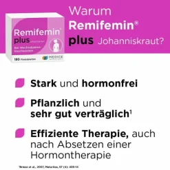 Remifemin Wechseljahre Medikamente-® PLUS Johanniskraut , 180 St