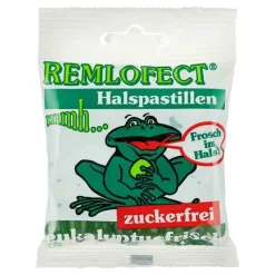 Remlofect Husten & Halsbonbons-Halspastillen zuckerfrei eukalypt.frisch, 50 g