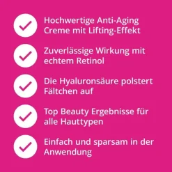 Retinol Creme mit Hyaluron, 50 ml^Casida Hot
