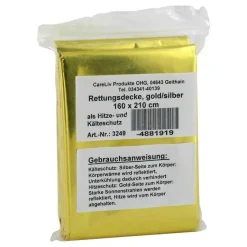 Rettungsdecke gold / silber 160x210 cm, 1 St^CareLiv Online