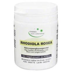 Rhodiola Rosea 3% Vegi Kapseln, 180 St^Hannes pure Lebenslust Online