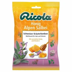 Ricola Husten & Halsbonbons-Honig Alpen Salbei Bonbons, 75 g