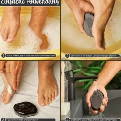 Robbx Nano-Glas Hornhautentferner schwarz, 1 St- Hornhaut