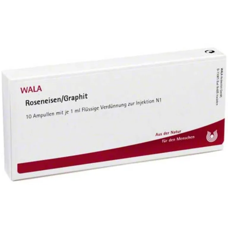 Wala Roseneisen / Graphit Ampullen, 10X1 ml- Schlaf & Nerven
