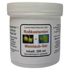 Gele & Puder-Rosskastanien Weinlaub Pflege Gel, 250 ml