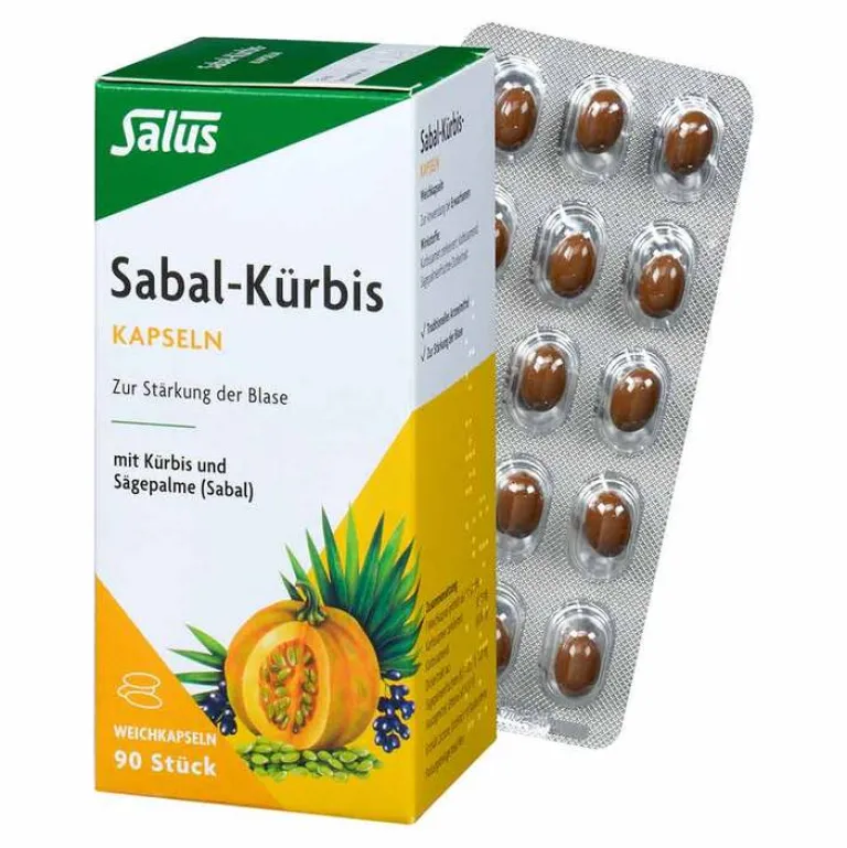 Salus Prostata Medikamente-Sabal Kürbis Kapseln , 90 St