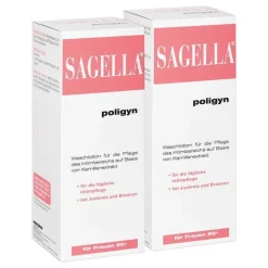 Sagella Intimpflege-poligyn Intimwaschlotion für Frauen 50 +, 2x500 ml