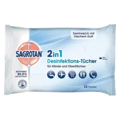 ® 2in1 Desinfektions-Tücher, 15 St^Sagrotan New
