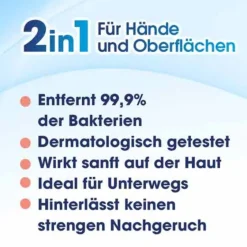 ® 2in1 Desinfektions-Tücher, 15 St^Sagrotan New