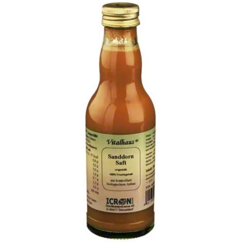 Vitalhaus Sanddorn Saft pur kbA Vitalh, 200 ml- Säfte|Sonstige Bio Produkte