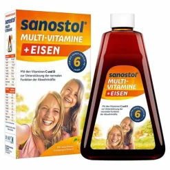 Sanostol Multivitamine-plus Eisen Saft, 230 ml