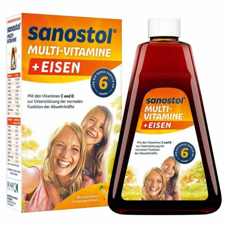 Sanostol Multivitamine-plus Eisen Saft, 460 ml