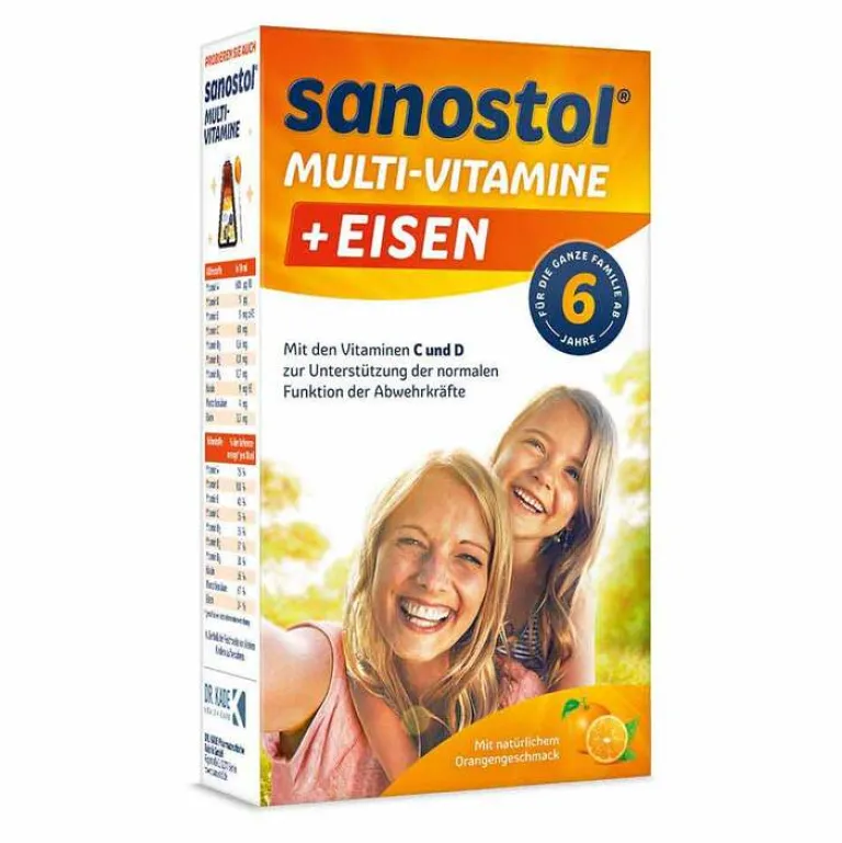 Sanostol Multivitamine-plus Eisen Saft, 460 ml