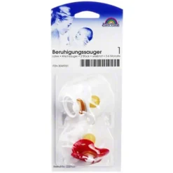Sauger Kirsche Latex Größe 1 0 - 6 Mon.weiß / rot, 2 St^Babyfrank New