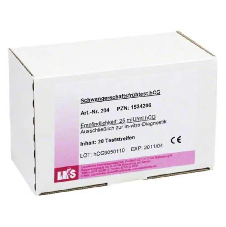 Schwangerschaftsfrühtest Urin Hcg Teststreifen, 20 St- Schwangerschaftstests