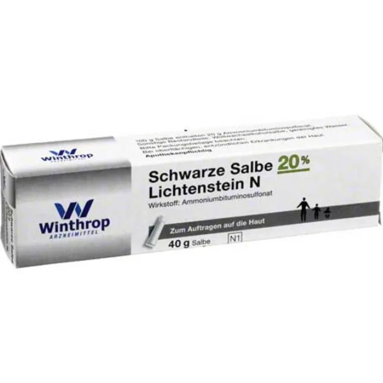 Winthrop Arzneimittel Gegen Ekzeme & Entzündungen-Schwarze Salbe 20% Lichtenst, 40 g