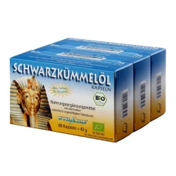 Dynamis Schwarzkümmel Bio ägypt. Kapseln, 180 St- Schwarzkümmelöl|Essentielle Fettsäuren