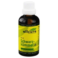 Allcura Schwarzkümmelöl, 50 ml- Schwarzkümmelöl|Essentielle Fettsäuren