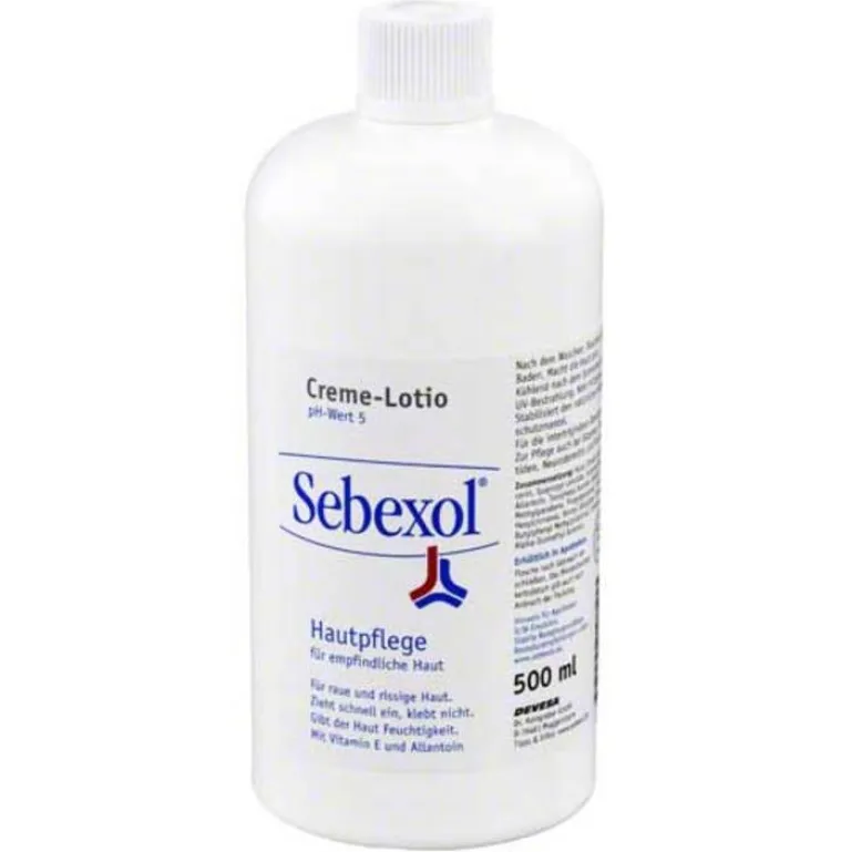 Sebexol Creme Lotio, 500 ml- Trockene & Sensible Haut|Körpermilch & Lotionen