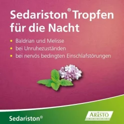Sedariston Beruhigungsmittel-Tropfen für die Nacht, 50 ml