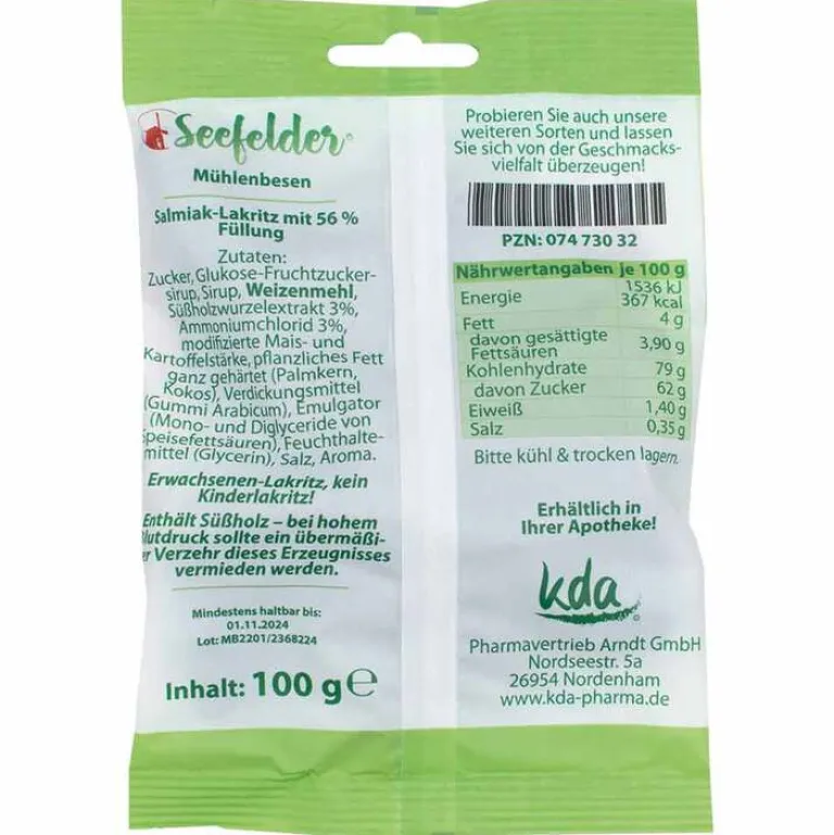 KDA Seefelder Mühlenbesen , 100 g- Lakritz