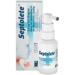 Septolete 1,5 mg/ml + 5 mg/ml Spray , 30 ml- Zahnfleischentzündung Medikamente|Halsschmerztabletten