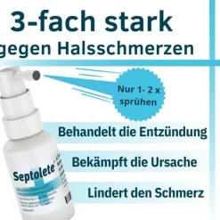 Septolete 1,5 mg/ml + 5 mg/ml Spray , 30 ml- Zahnfleischentzündung Medikamente|Halsschmerztabletten