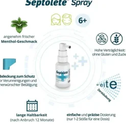 Septolete 1,5 mg/ml + 5 mg/ml Spray , 30 ml- Zahnfleischentzündung Medikamente|Halsschmerztabletten