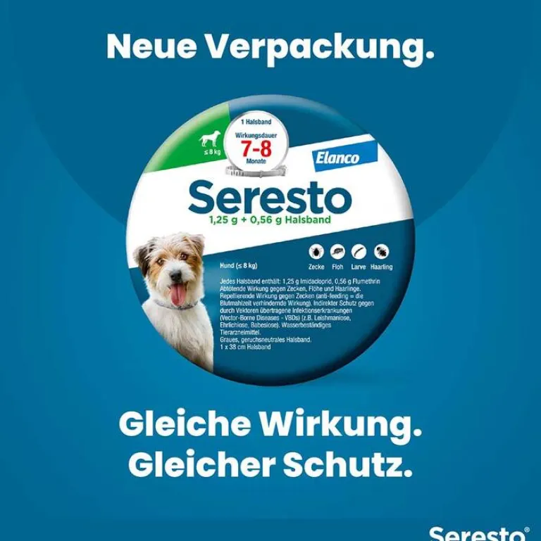 ® Halsband für kleine Hunde bis 8 kg, 1 St^Seresto Hot