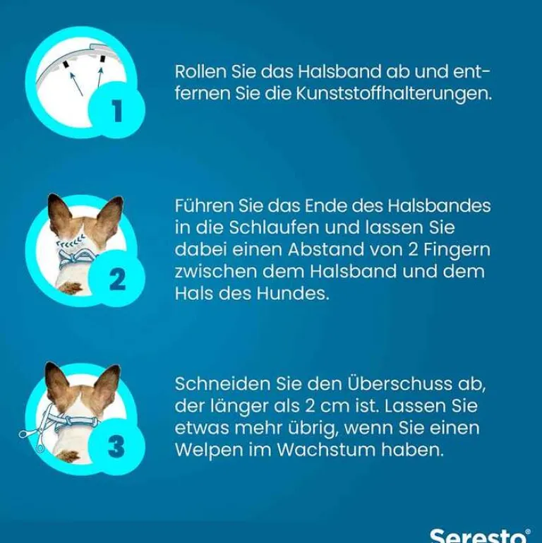 ® Halsband für kleine Hunde bis 8 kg, 1 St^Seresto Hot
