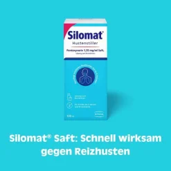 Silomat Hustenstiller Pentoxyverin 1,35 mg / ml Saft, 100 ml-Kinder Hustenstiller Kinder|Hustenstiller