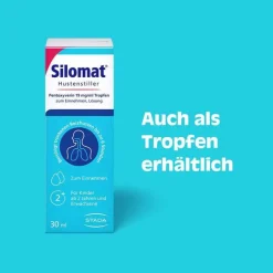 Silomat Hustenstiller Pentoxyverin 1,35 mg / ml Saft, 100 ml-Kinder Hustenstiller Kinder|Hustenstiller