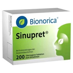 Sinupret Schnupfen & Nasennebenhöhlen-® überzogene Tabletten, 200 St
