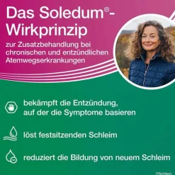 Soledum Schnupfen & Nasennebenhöhlen|Hustenlöser-addicur 200 mg magensaftresistent Weichkapseln, 100 St
