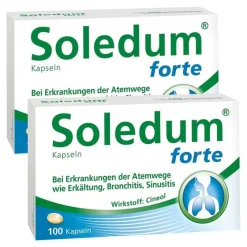 Soledum Schnupfen & Nasennebenhöhlen|Hustenlöser-Kapseln forte, 2x100 St
