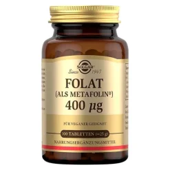 Folat Metafolin 400 µg Tabletten, 100 St^Solgar Best