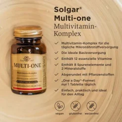 Solgar Multi-One Multivitamin-Komplex Tabletten, 30 St- Multivitamine