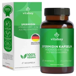 Spermidin 6 mg hochdosiert Kapseln, 120 St^Vitabay